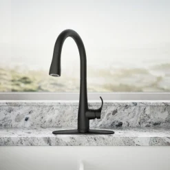 Touchless pull-down kitchen sink faucet with three-function sprayhead^Kohler Clearance