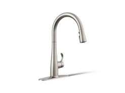 Touchless pull-down kitchen sink faucet with three-function sprayhead^Kohler Clearance
