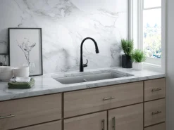 Touchless pull-down kitchen sink faucet with three-function sprayhead^Kohler Clearance