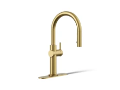Touchless pull-down kitchen sink faucet with three-function sprayhead^Kohler Sale