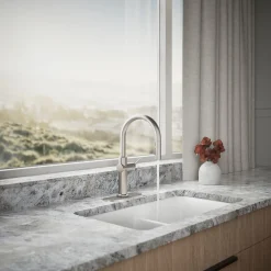 Touchless pull-down kitchen sink faucet with three-function sprayhead^Kohler Sale