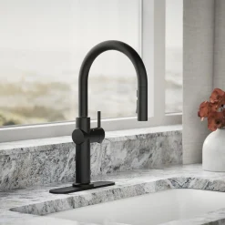 Touchless pull-down kitchen sink faucet with three-function sprayhead^Kohler Sale