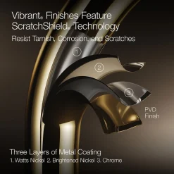Touchless pull-down kitchen sink faucet with three-function sprayhead^Kohler