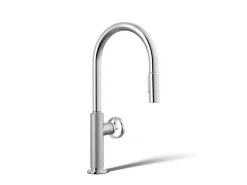 Touchless pull-down kitchen sink faucet with two-function sprayhead^Kohler Online