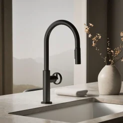 Touchless pull-down kitchen sink faucet with two-function sprayhead^Kohler Online