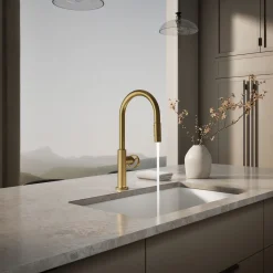 Touchless pull-down kitchen sink faucet with two-function sprayhead^Kohler Online