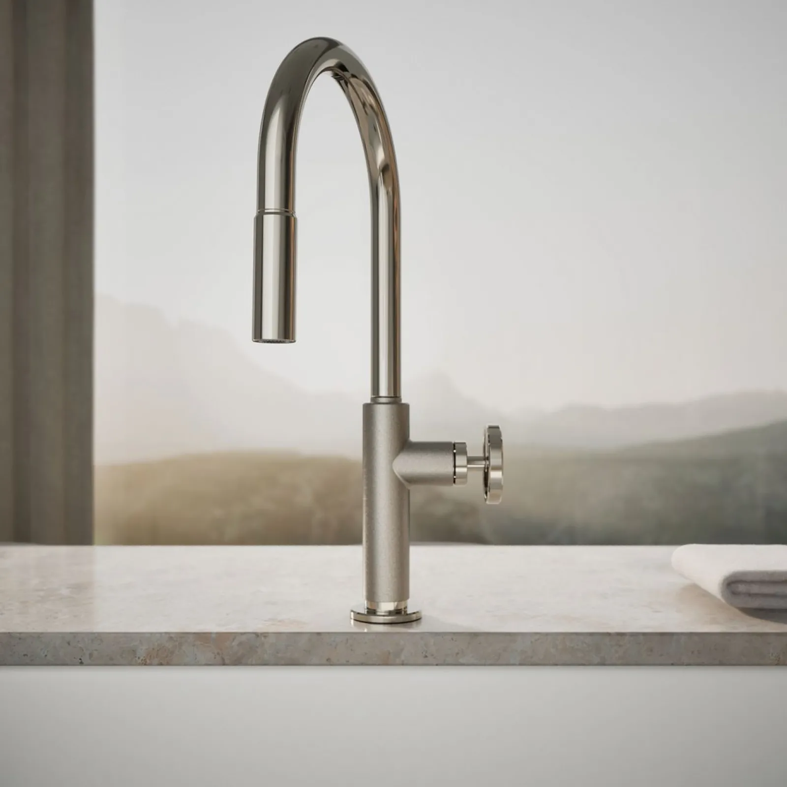 Touchless pull-down kitchen sink faucet with two-function sprayhead^Kohler Online
