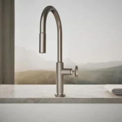 Touchless pull-down kitchen sink faucet with two-function sprayhead^Kohler Online