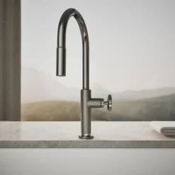 Touchless pull-down kitchen sink faucet with two-function sprayhead^Kohler Online