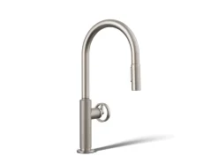 Touchless pull-down kitchen sink faucet with two-function sprayhead^Kohler Online