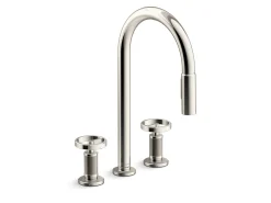 Touchless pull-down kitchen sink faucet with two-function sprayhead^Kohler