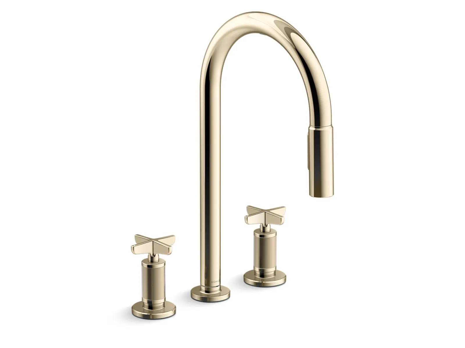 Touchless pull-down kitchen sink faucet with two-function sprayhead^Kohler Best