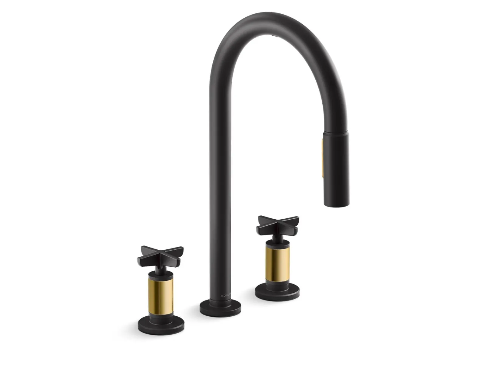Touchless pull-down kitchen sink faucet with two-function sprayhead^Kohler Best