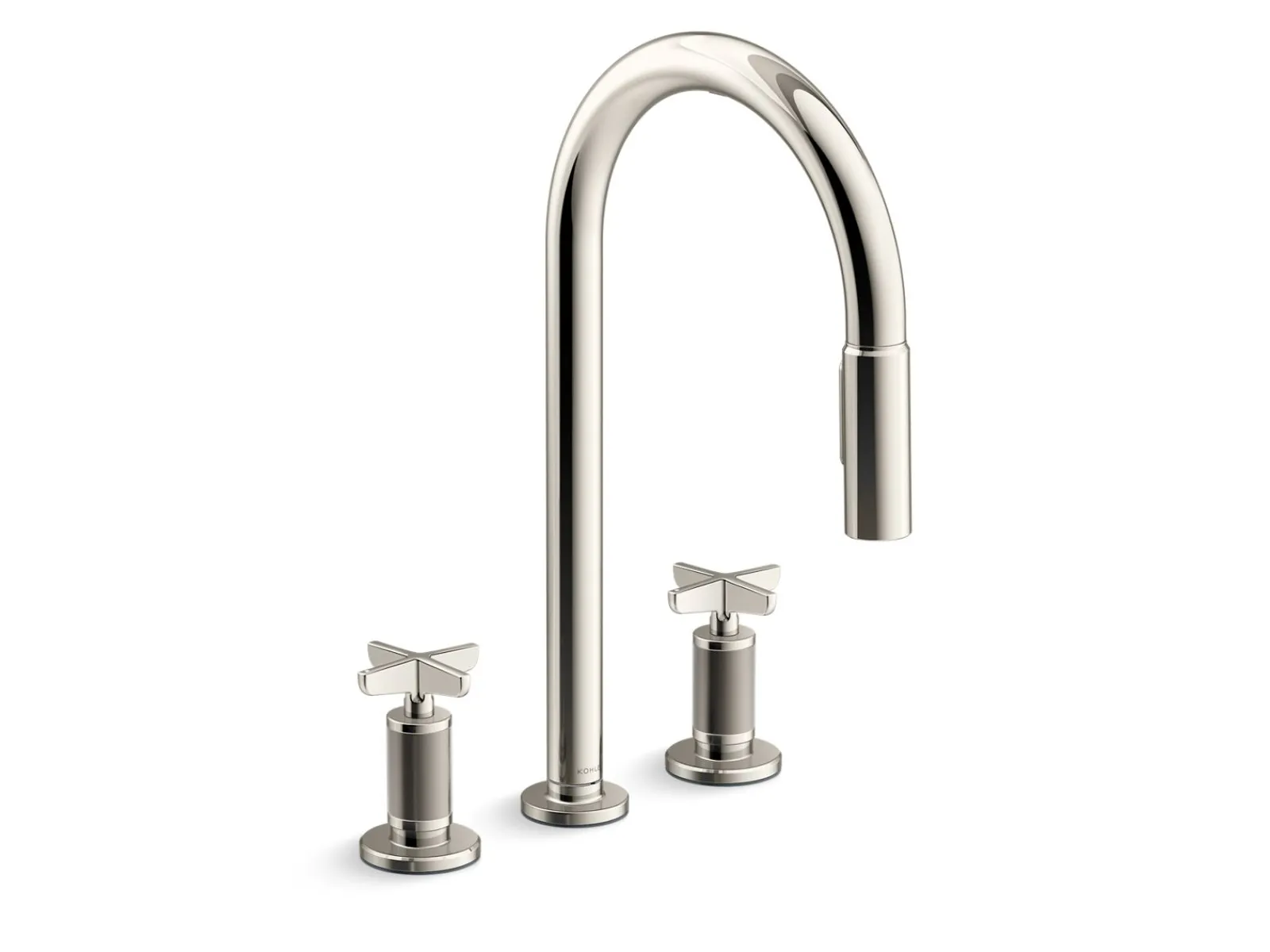 Touchless pull-down kitchen sink faucet with two-function sprayhead^Kohler Best