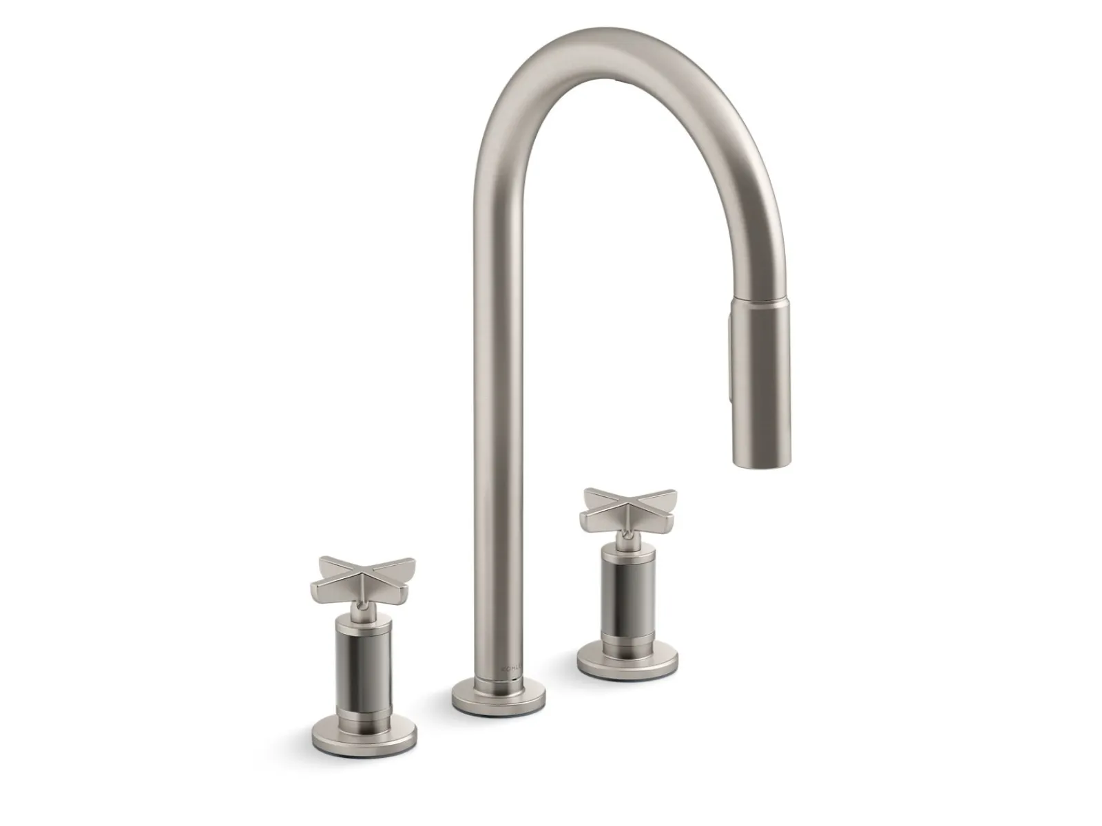 Touchless pull-down kitchen sink faucet with two-function sprayhead^Kohler Best