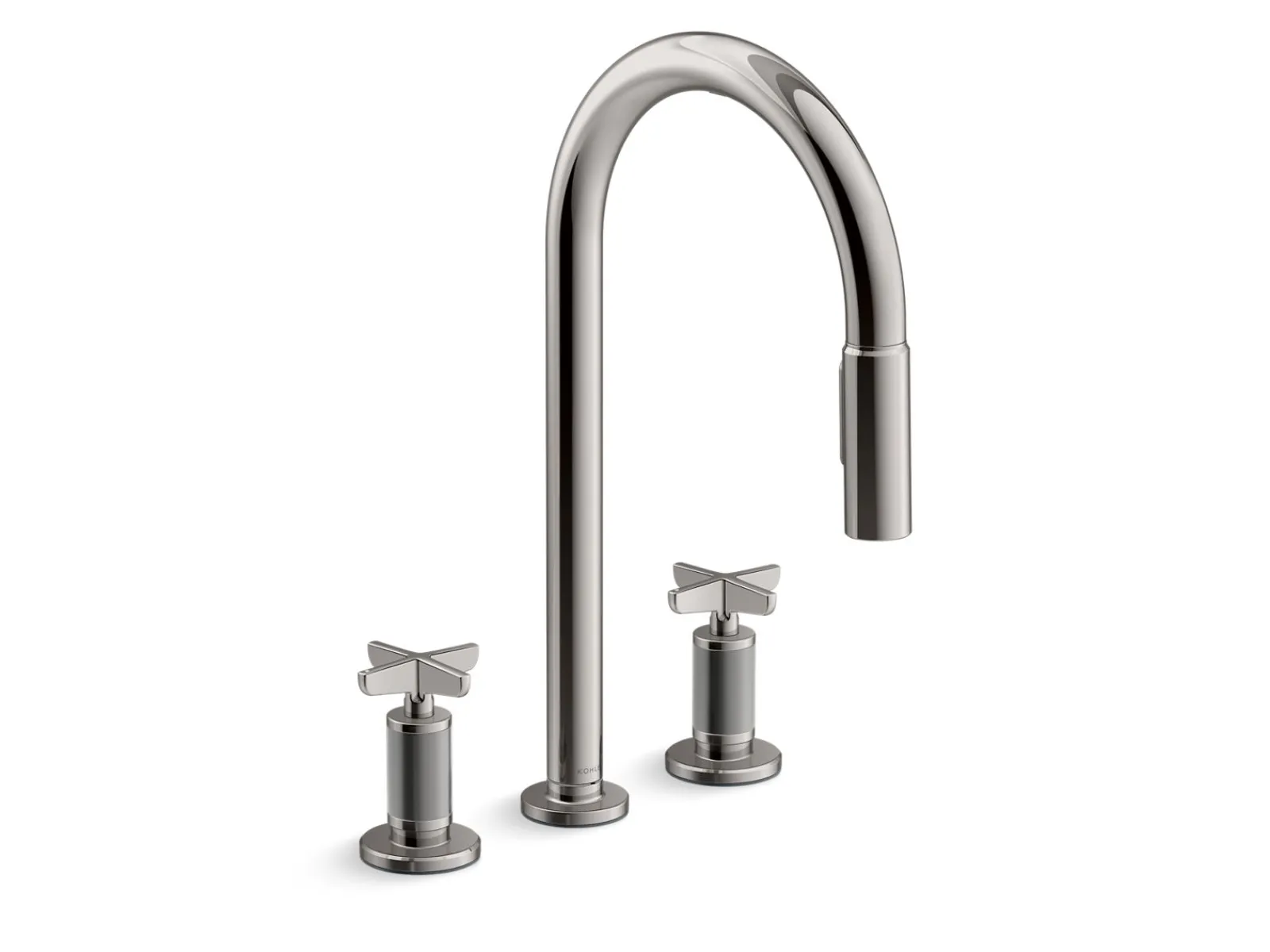 Touchless pull-down kitchen sink faucet with two-function sprayhead^Kohler Best