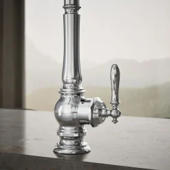 Touchless pull-down kitchen sink faucet with three-function sprayhead^Kohler