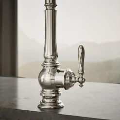 Touchless pull-down kitchen sink faucet with three-function sprayhead^Kohler