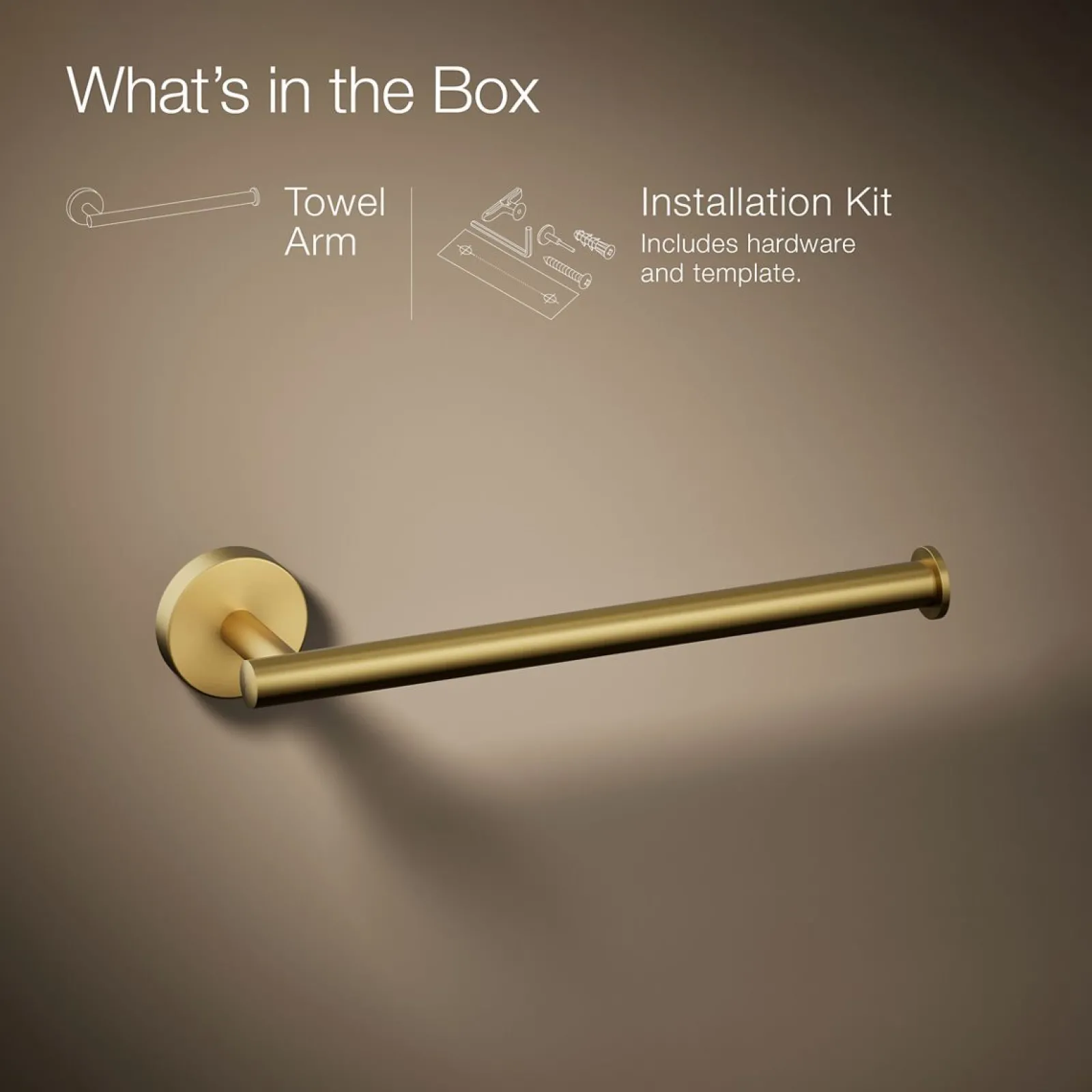 9" towel arm^Kohler Online