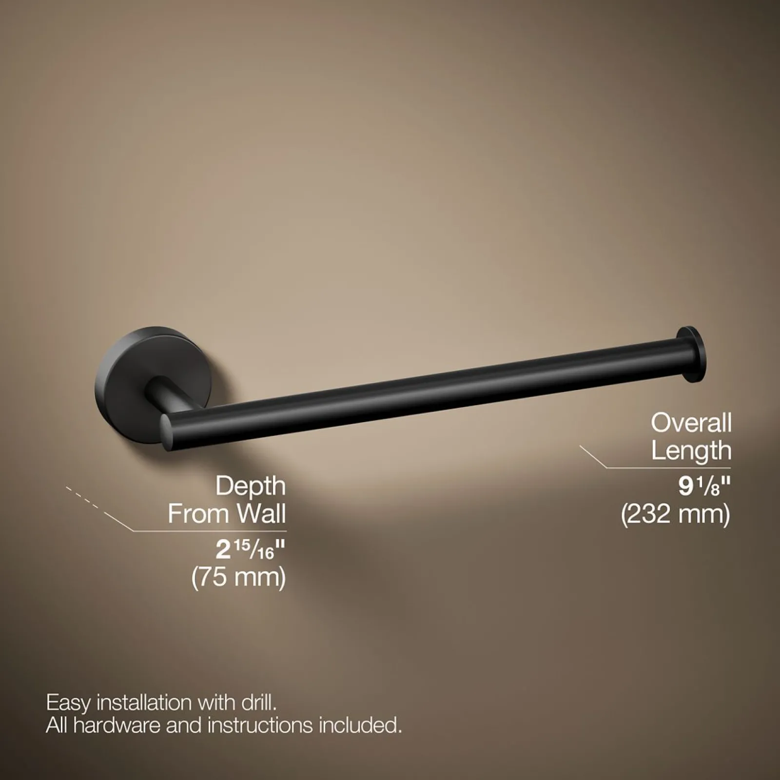 9" towel arm^Kohler Online