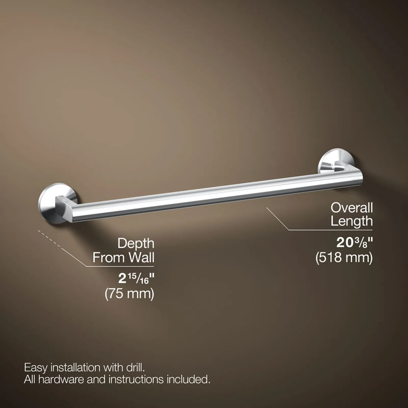 18" towel bar^Kohler Hot