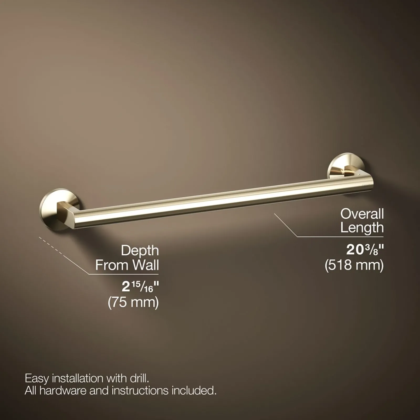 18" towel bar^Kohler Hot
