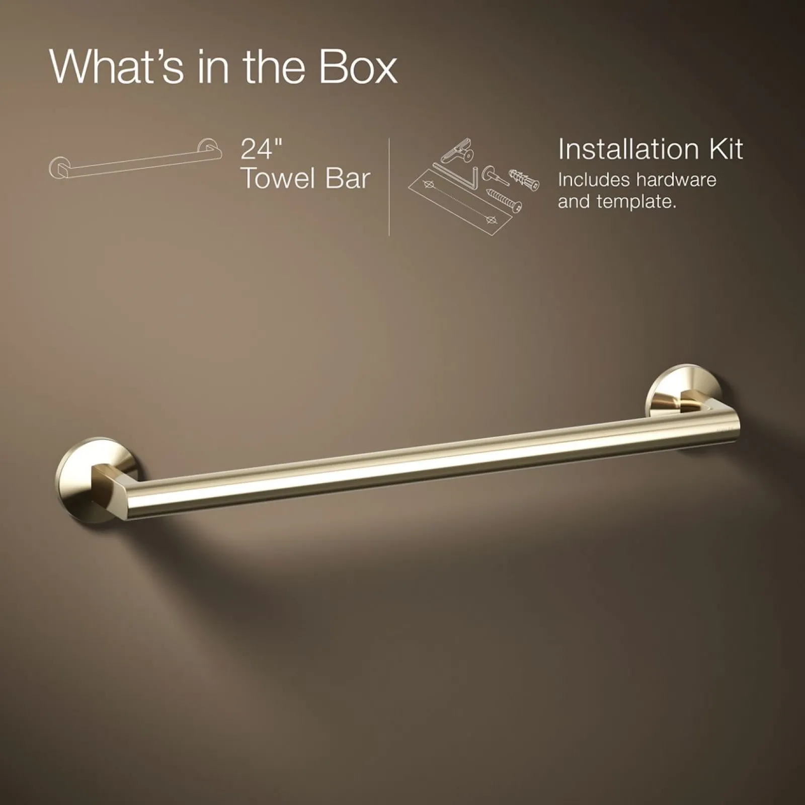 18" towel bar^Kohler Hot