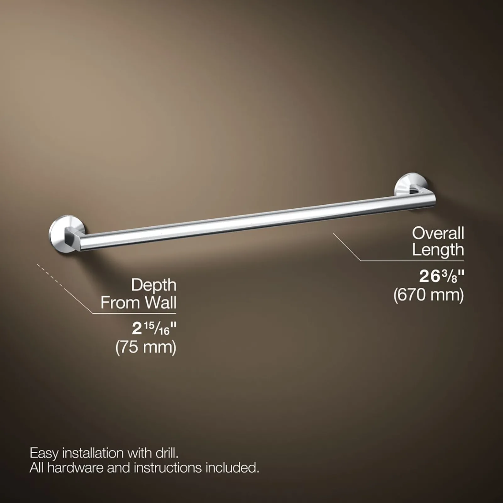 24" towel bar^Kohler Hot