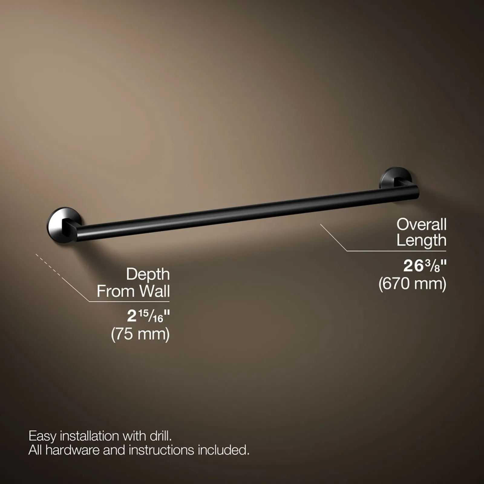 24" towel bar^Kohler Hot
