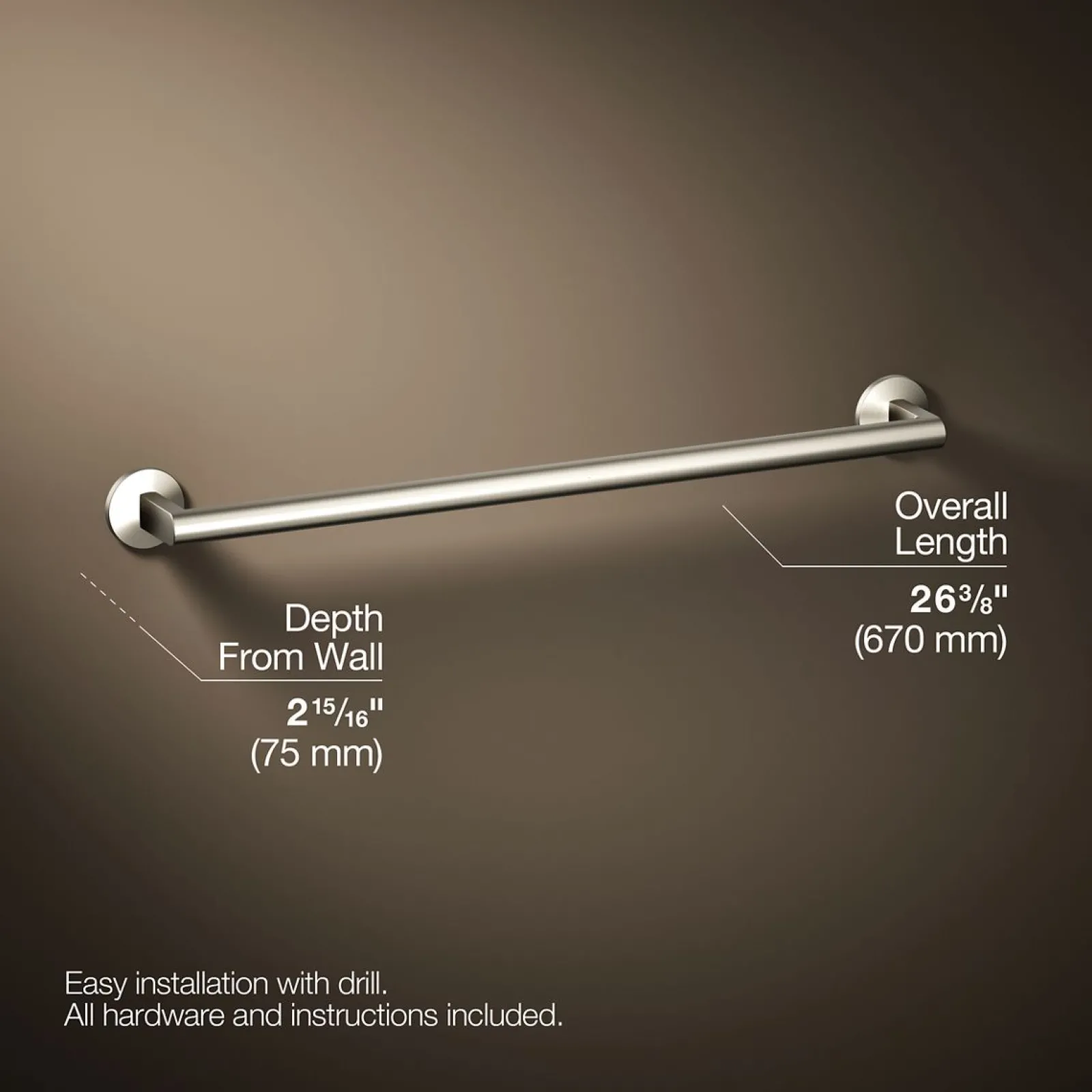 24" towel bar^Kohler Hot