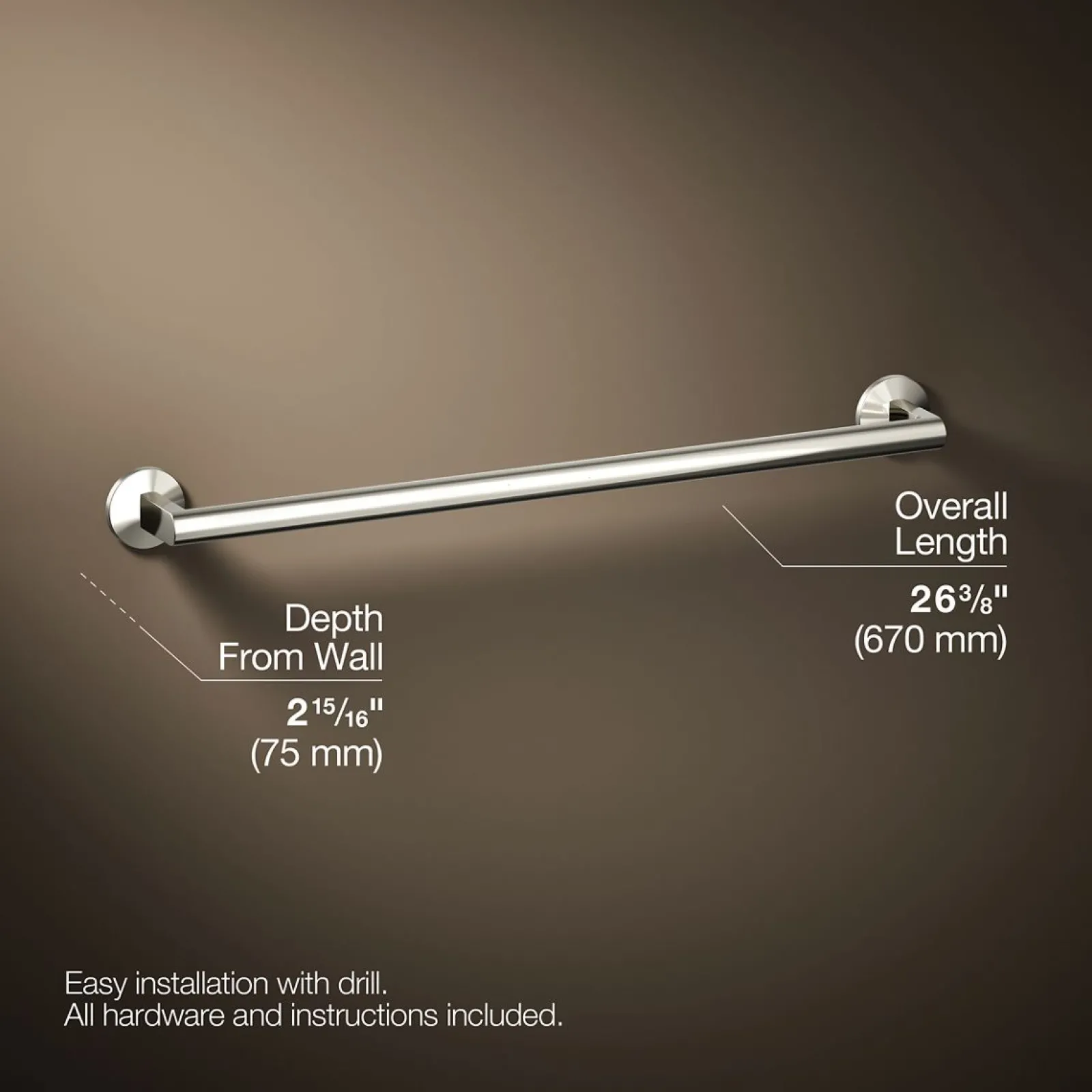 24" towel bar^Kohler Hot