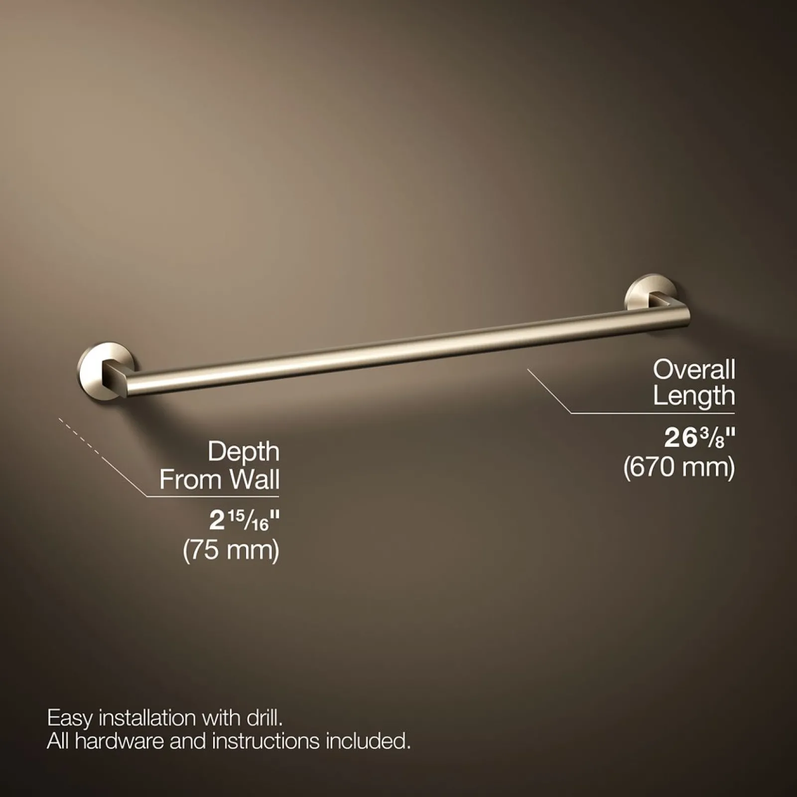 24" towel bar^Kohler Hot