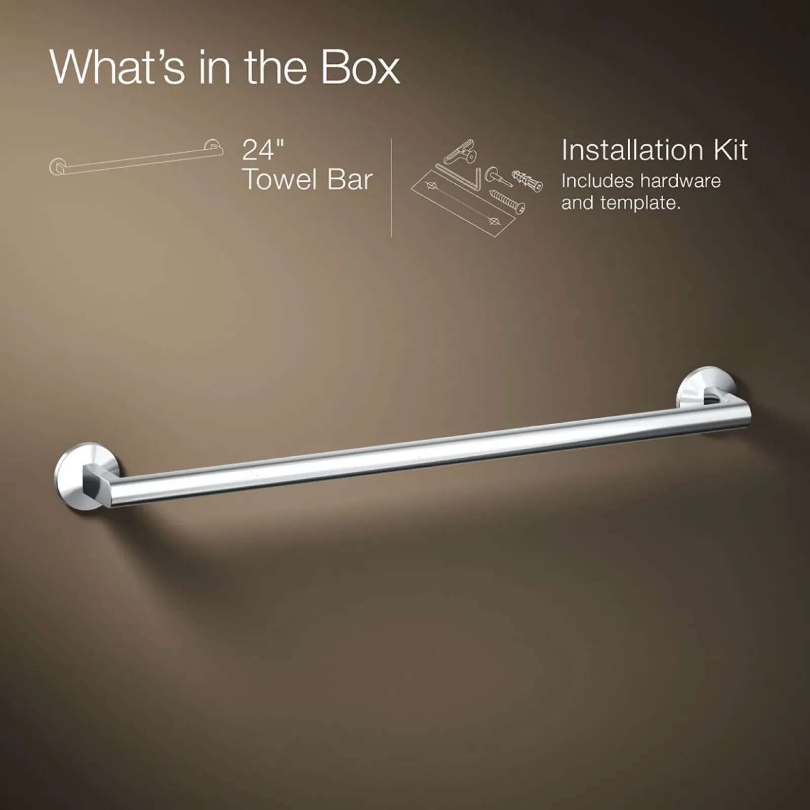 24" towel bar^Kohler Hot