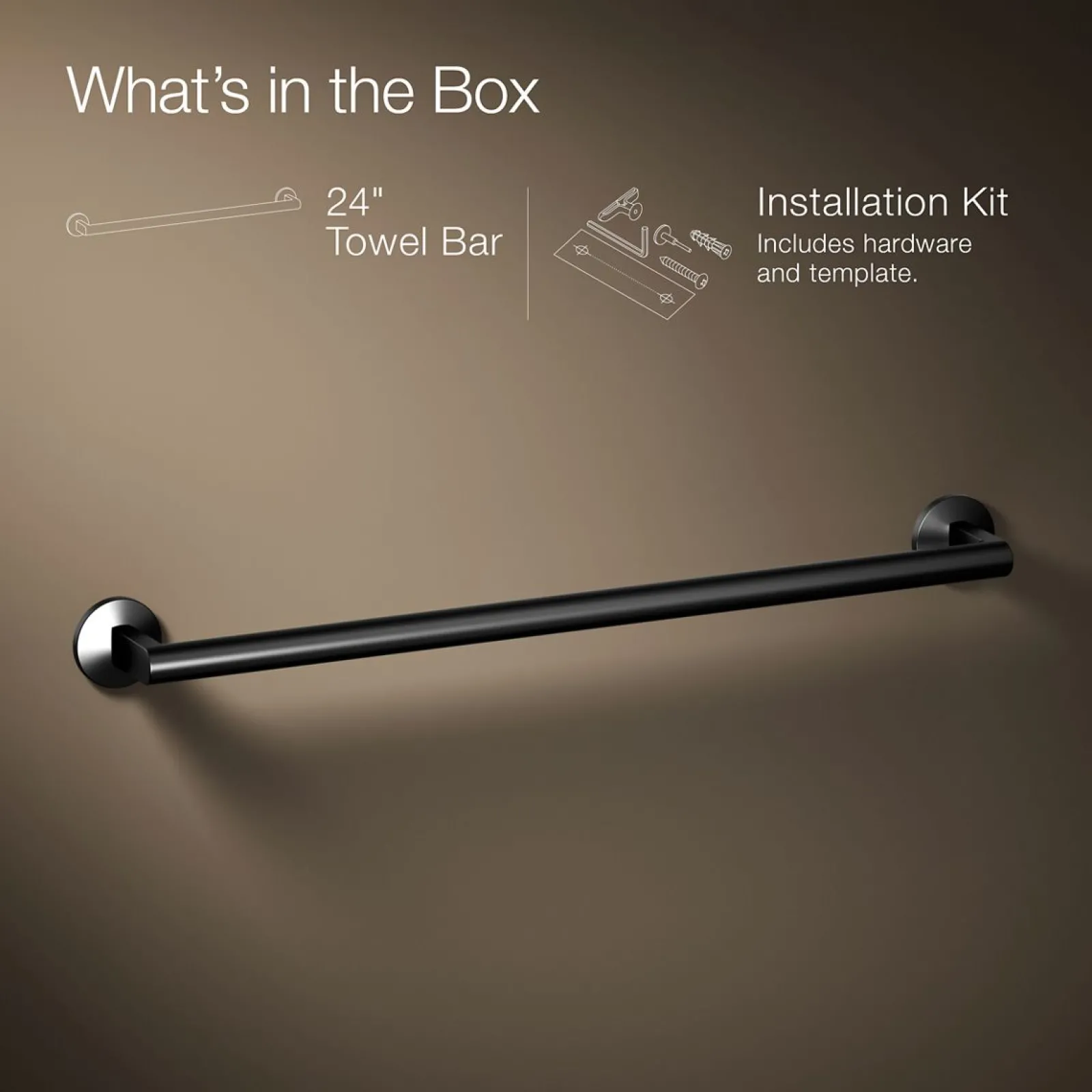 24" towel bar^Kohler Hot