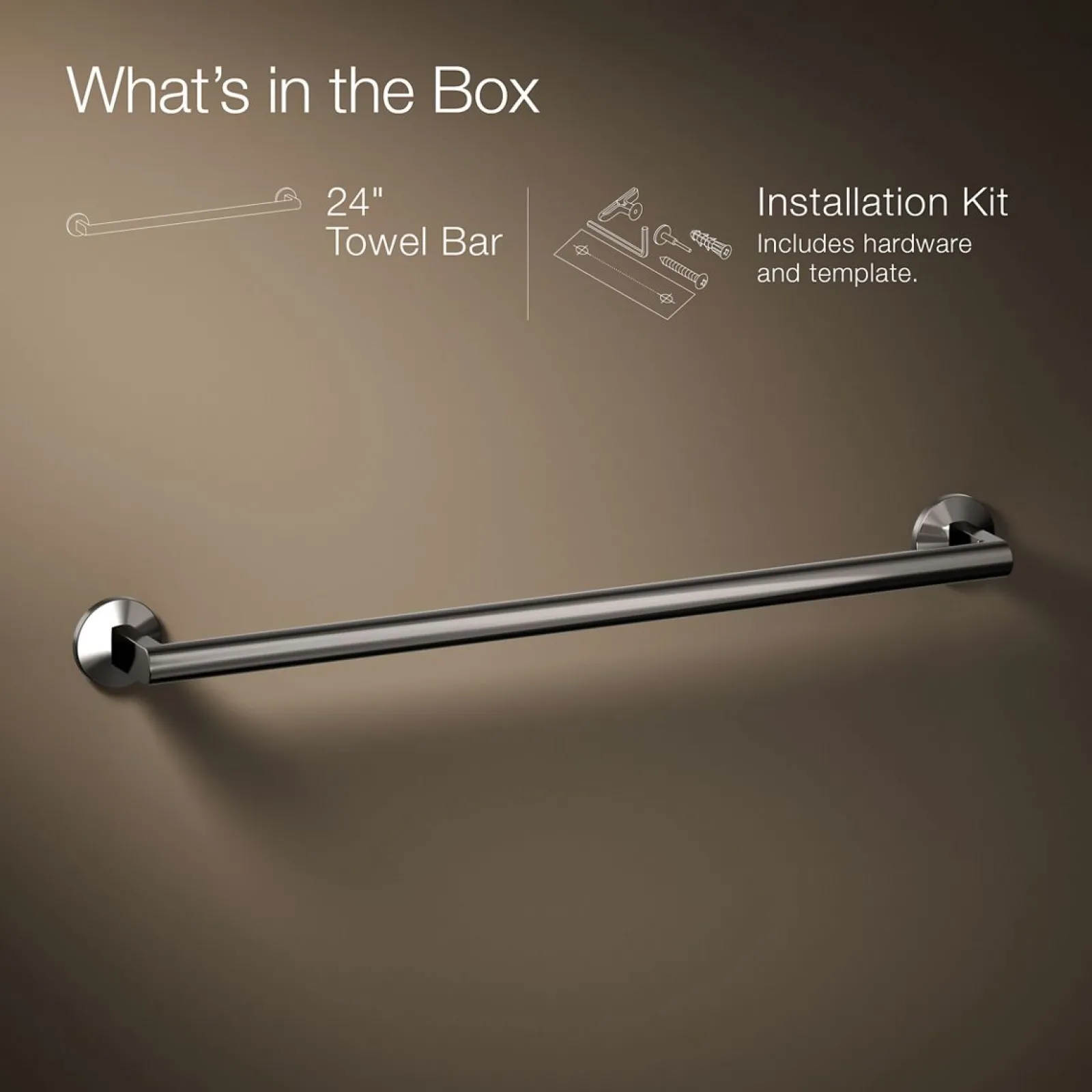 24" towel bar^Kohler Hot