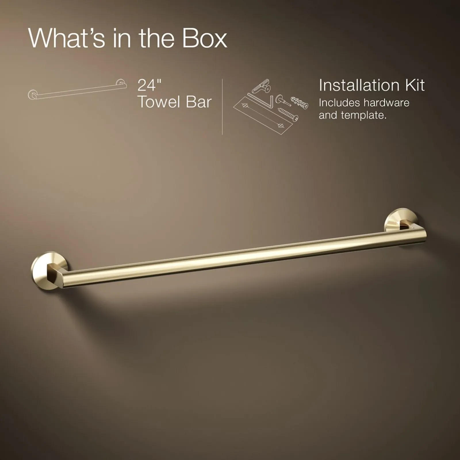 24" towel bar^Kohler Hot