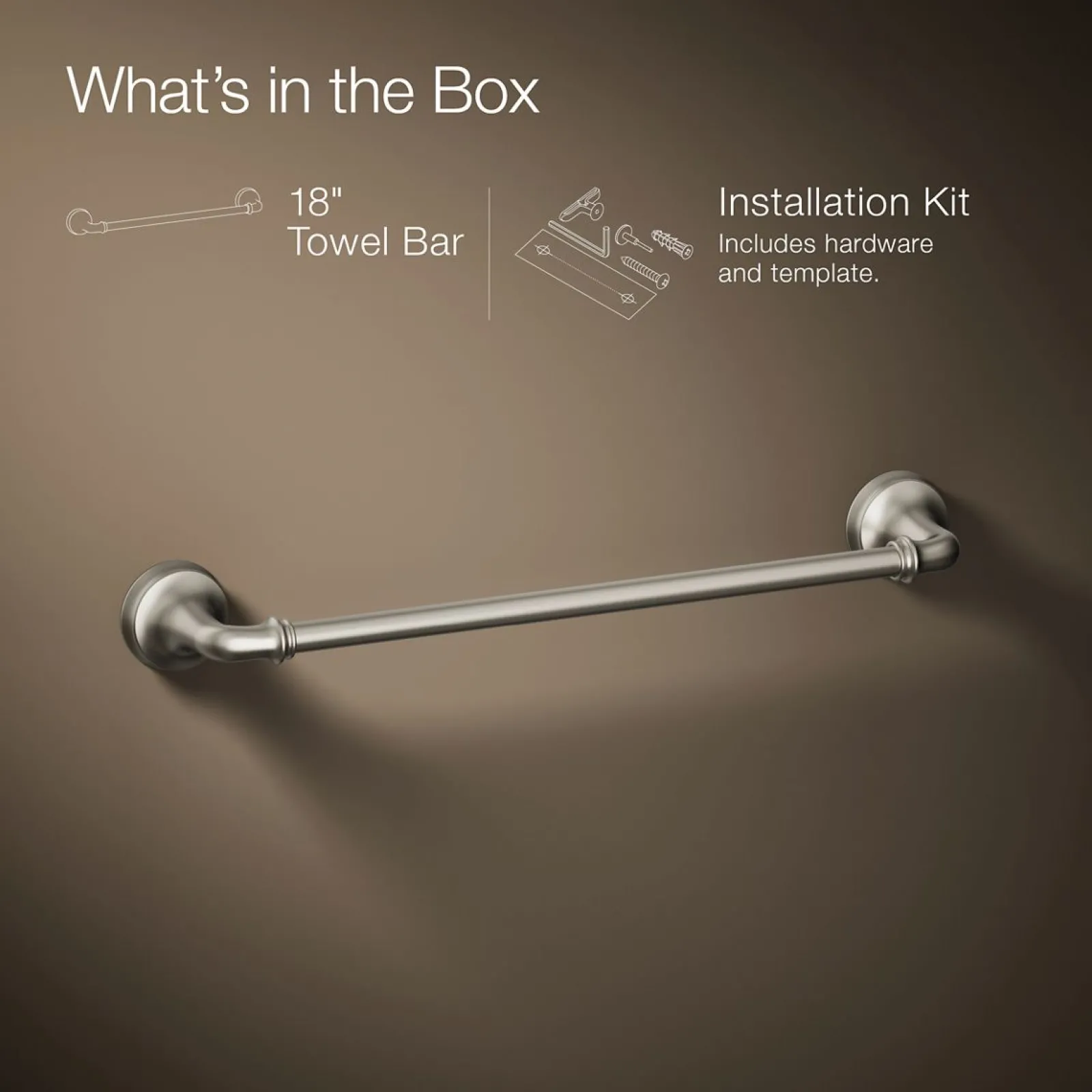 18" towel bar^Kohler Outlet