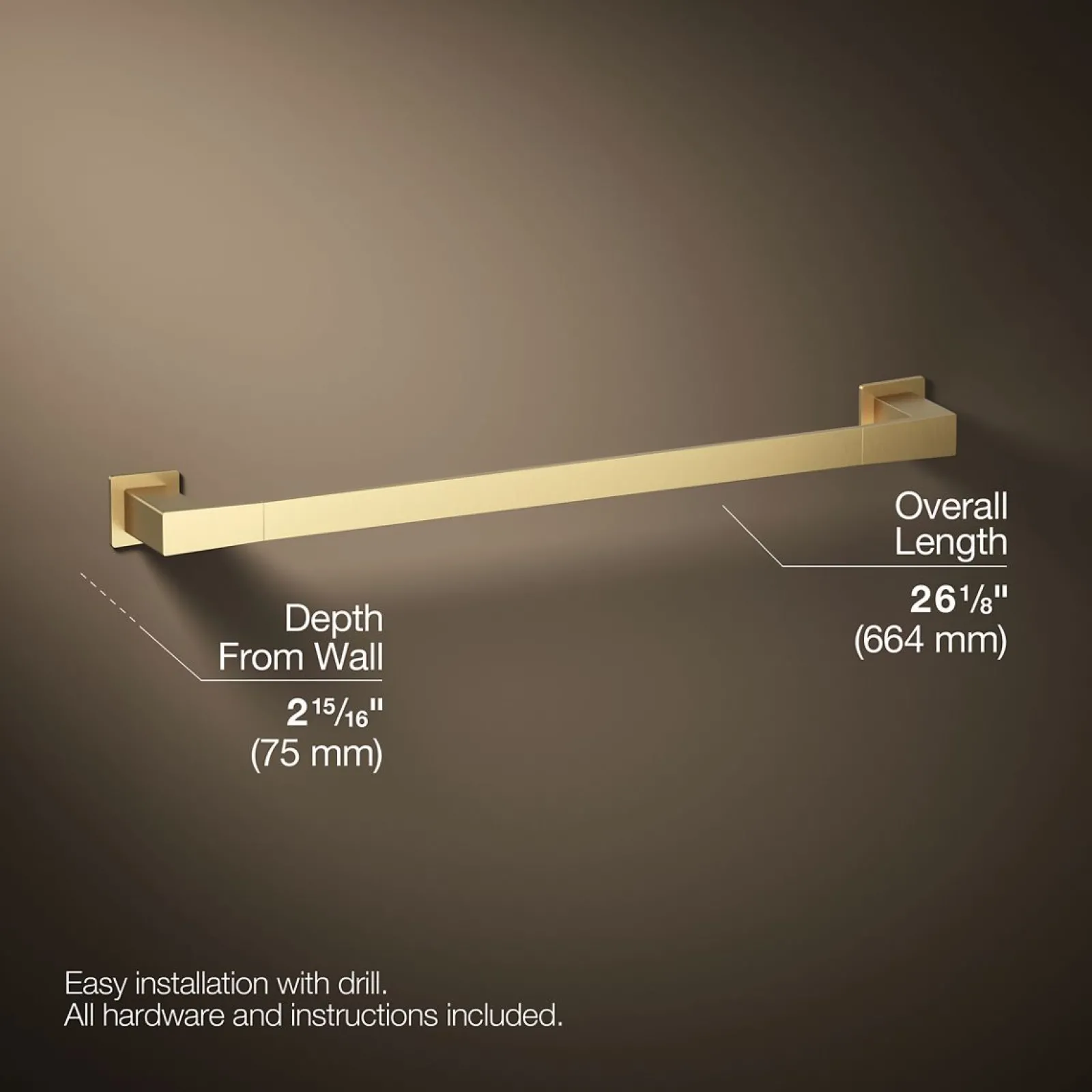 24" towel bar^Kohler Hot