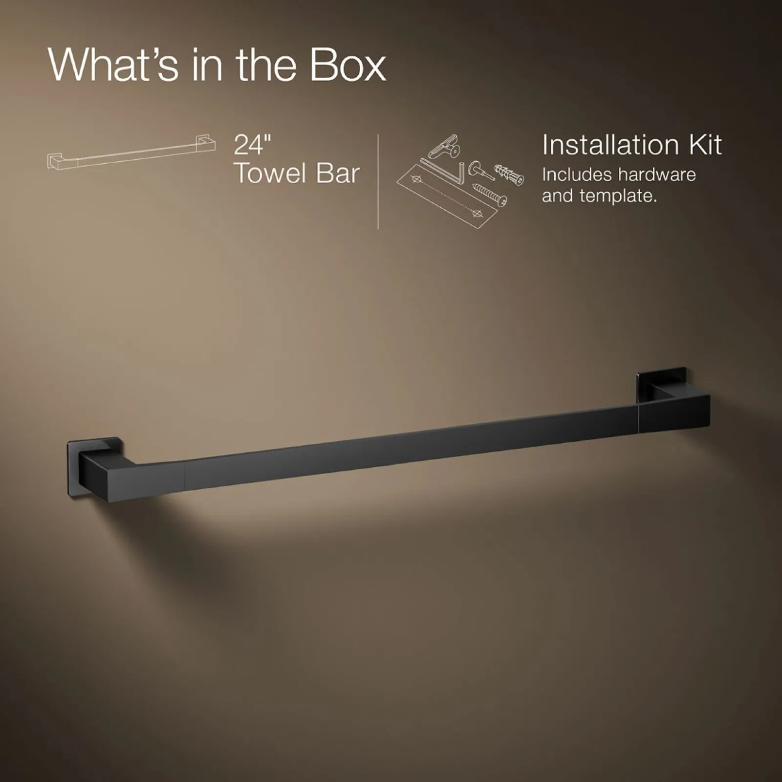 24" towel bar^Kohler Hot
