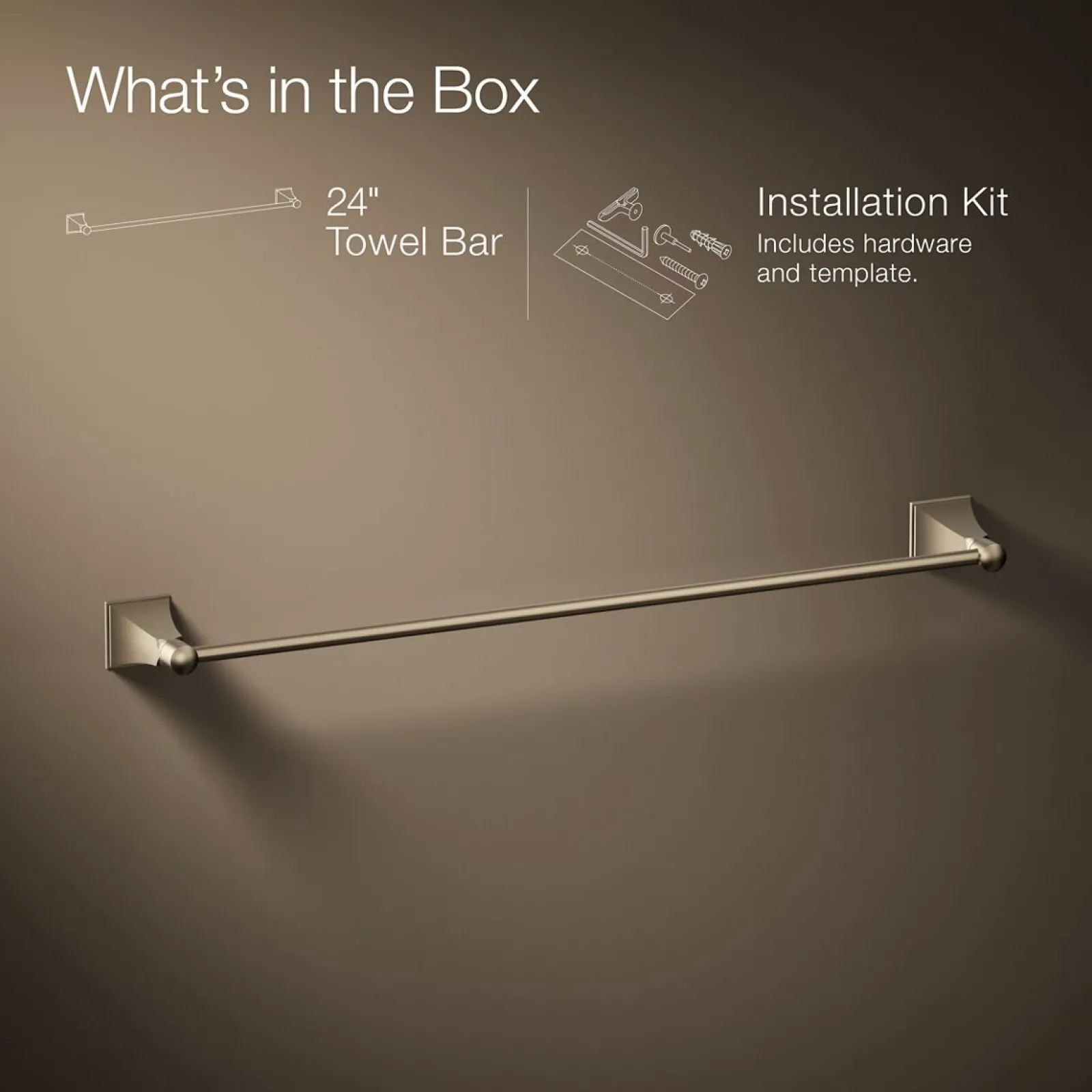 24" towel bar^Kohler Sale