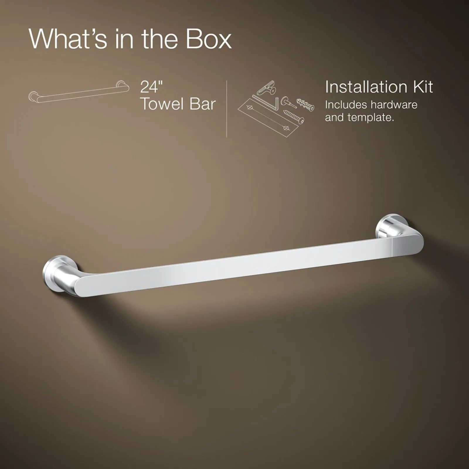 18" towel bar^Kohler Online