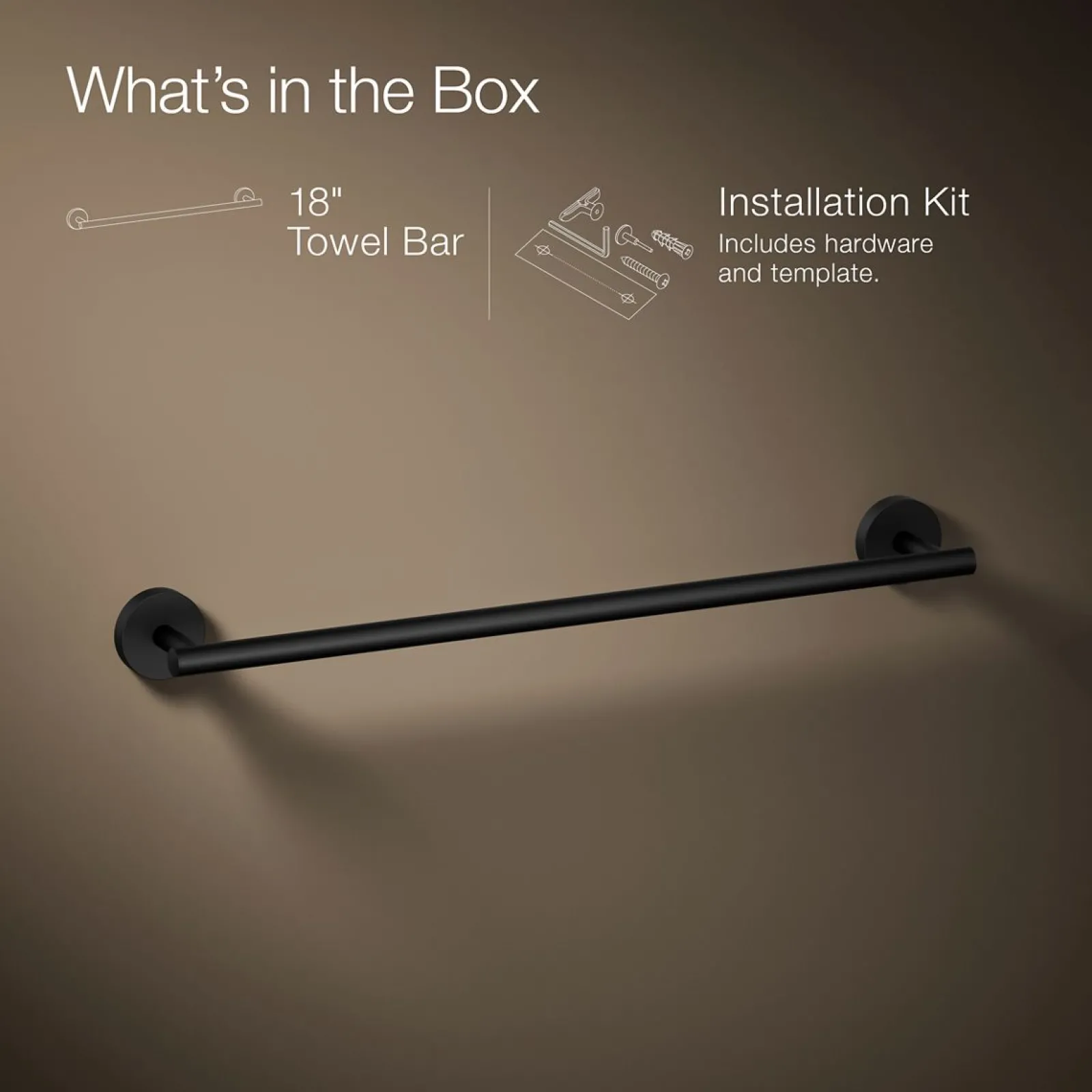 18" towel bar^Kohler Online