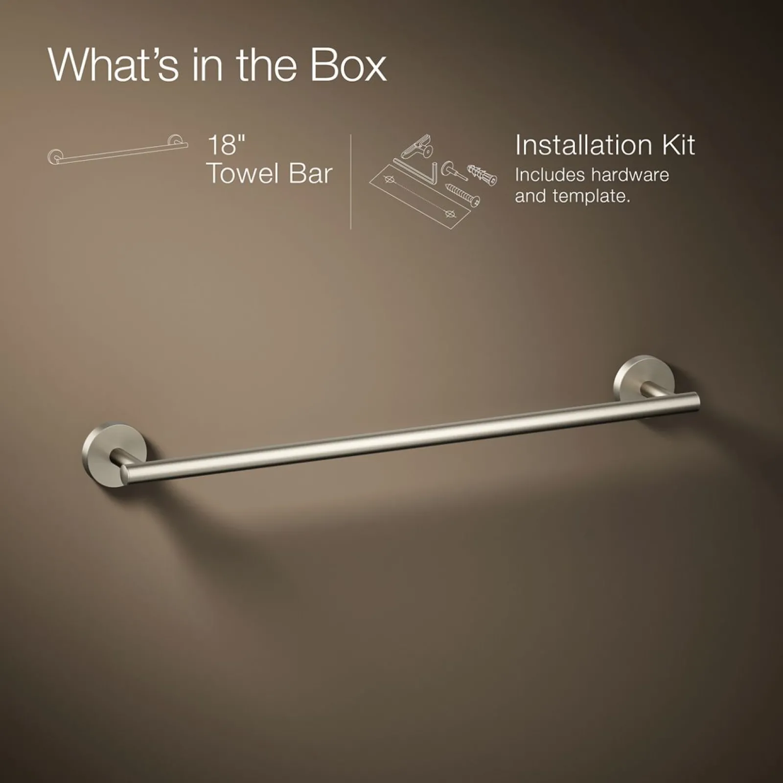 18" towel bar^Kohler Online