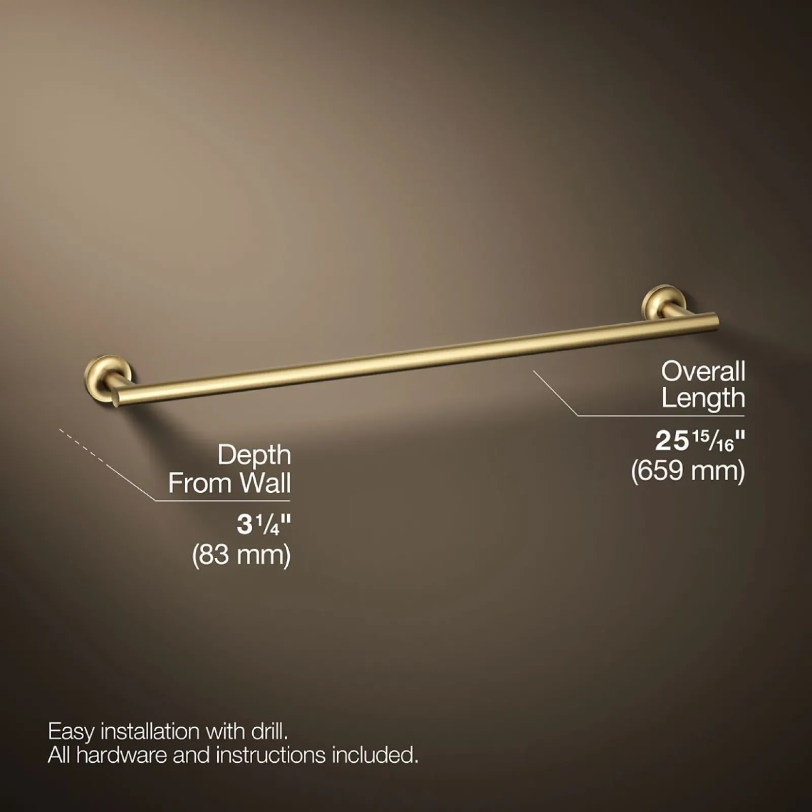 24" towel bar^Kohler Sale