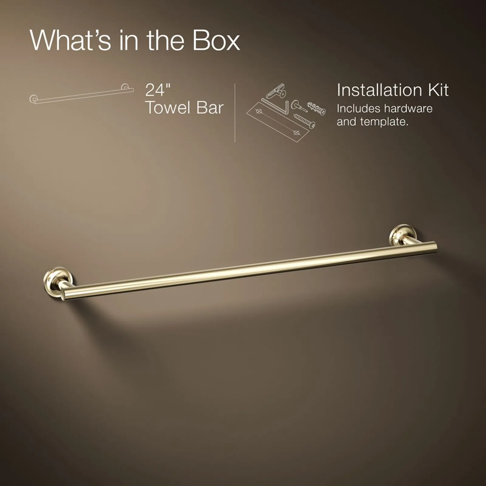 24" towel bar^Kohler Sale
