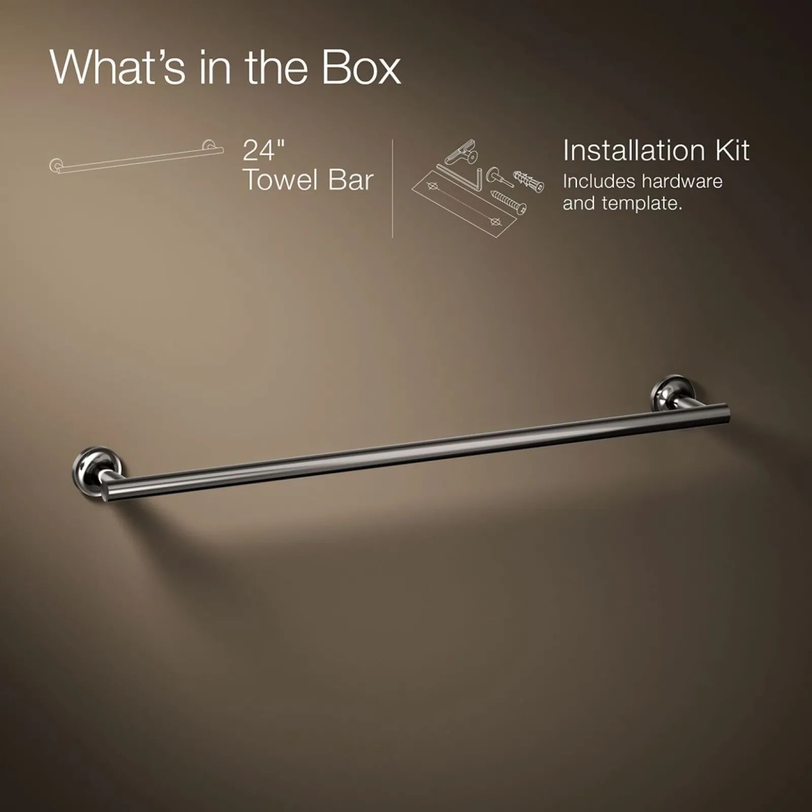 24" towel bar^Kohler Sale