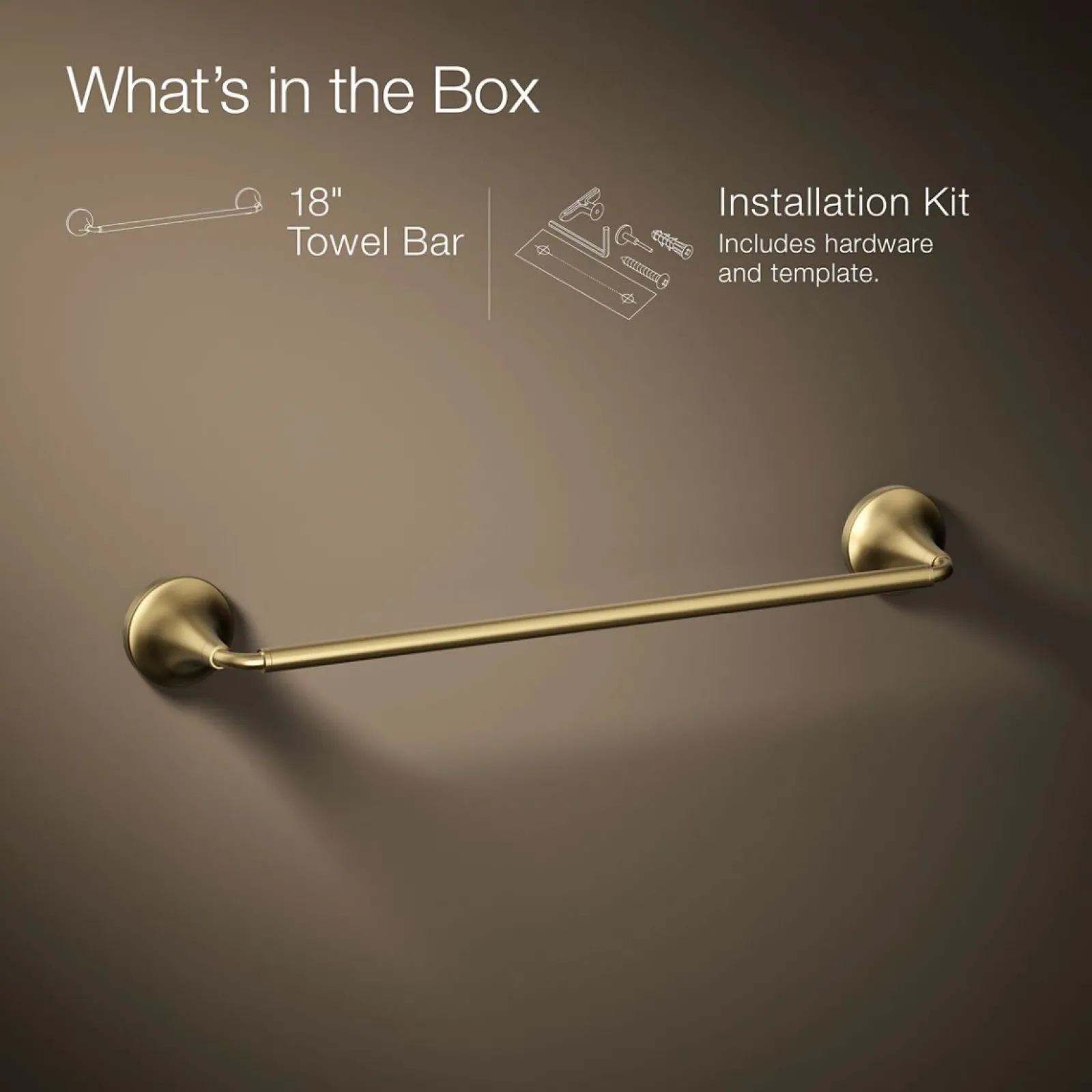 18" towel bar^Kohler Discount