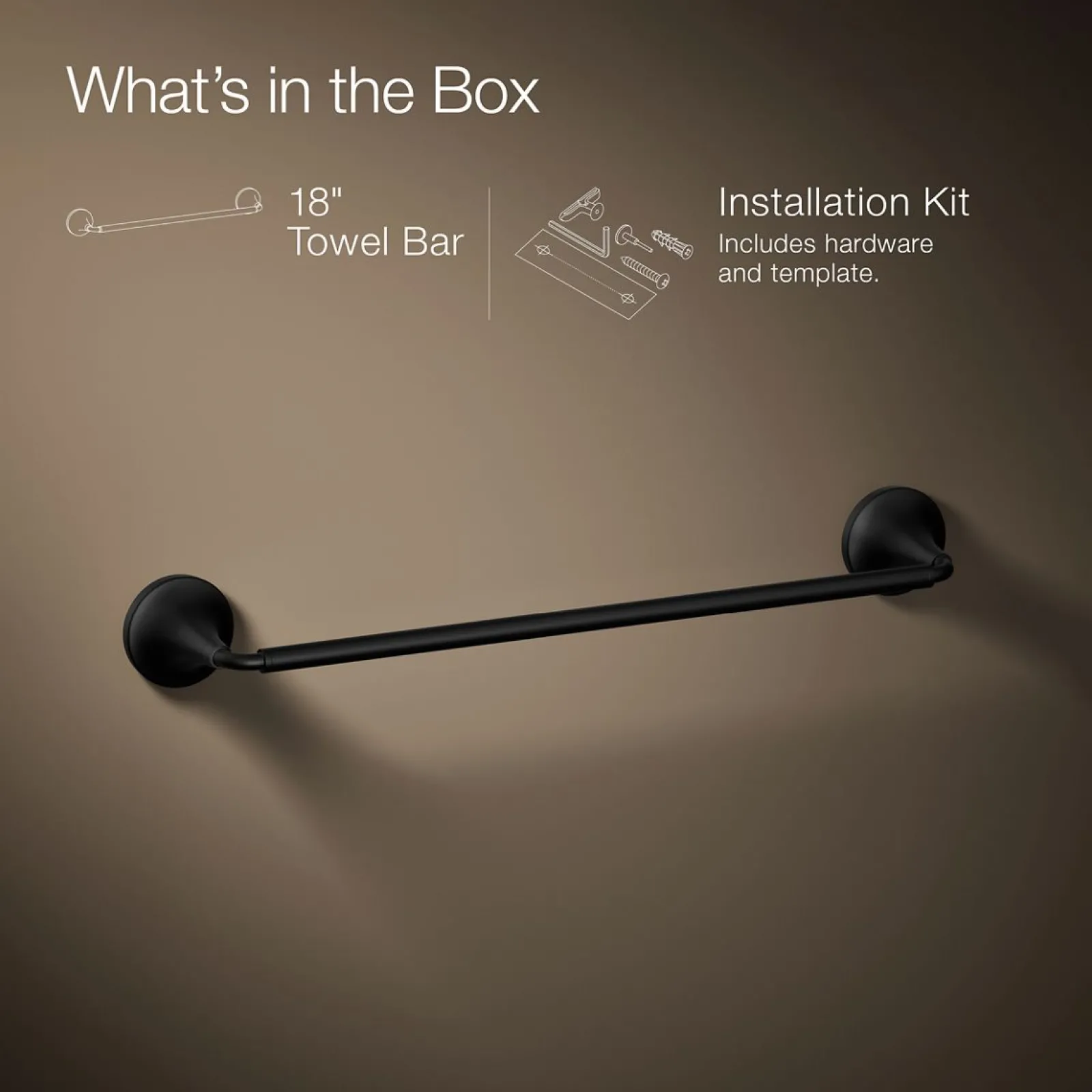 18" towel bar^Kohler Discount