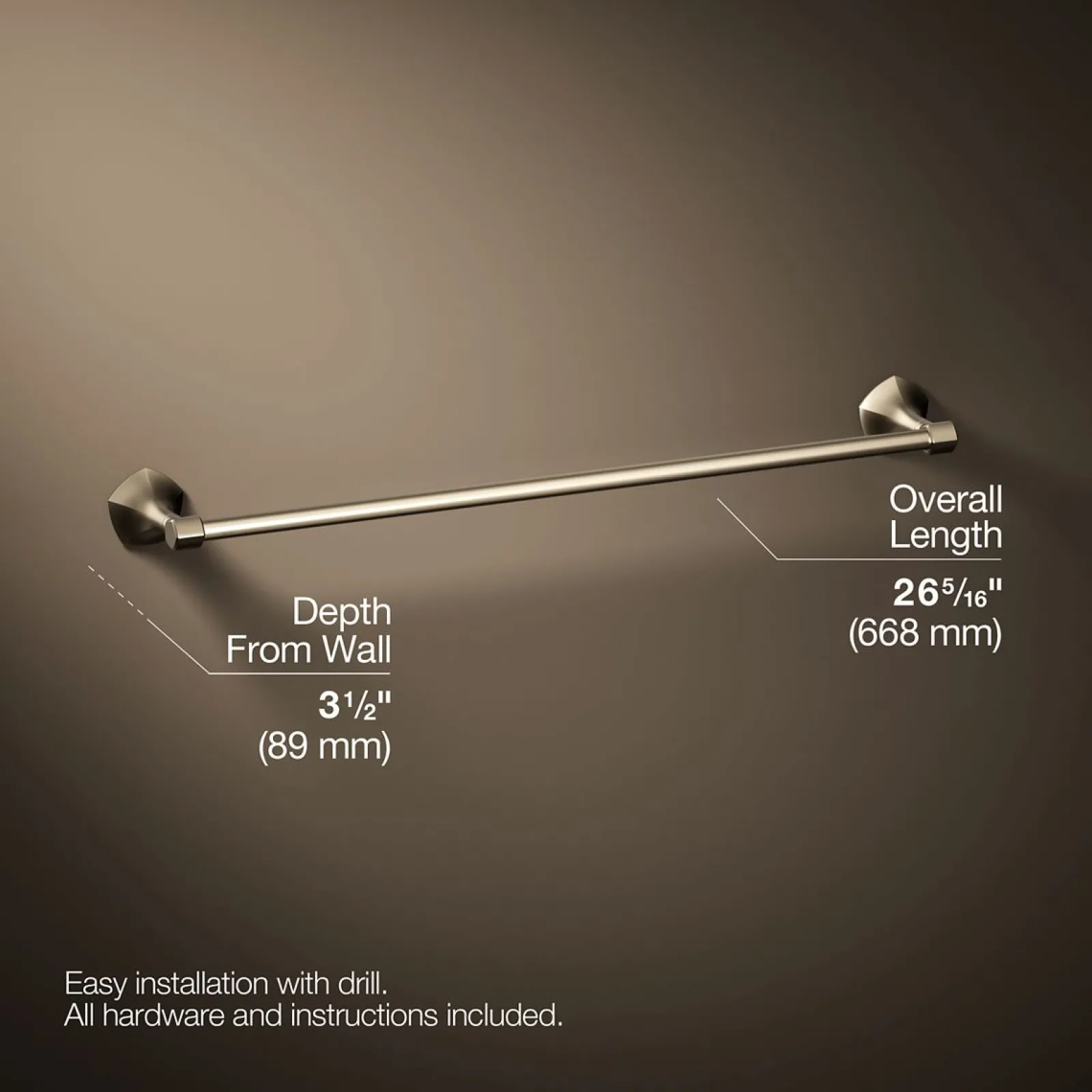 24" towel bar^Kohler New