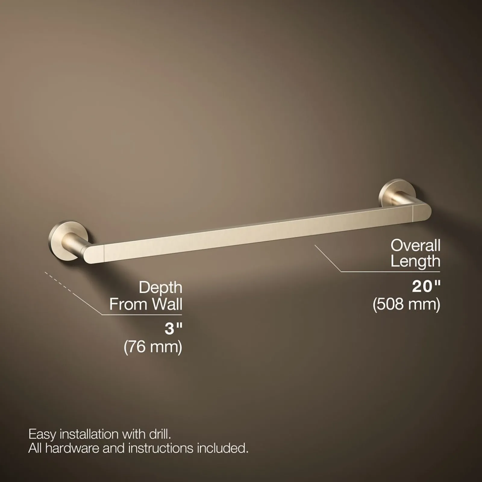 18" towel bar^Kohler